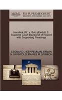 Honchok (G.) V. Butz (Earl) U.S. Supreme Court Transcript of Record with Supporting Pleadings