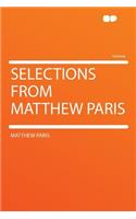 Selections from Matthew Paris