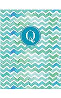 Personalized Posh: Washy Chevron (Q) 2018 Monthly/Weekly Planning Calendar