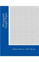 Hexagonal Graph Paper: 60mm Hexes, 200 Sheets