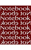 Notebook Not Ebook Unruled Notebook with 120 pages: Unruled blank notebook, perfect bound, ideal for composition notebook or journal.