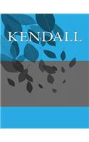 Kendall: Personalized Journals - Write In Books - Blank Books You Can Write In