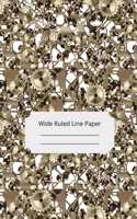 Steampunk Theme Art Wide Ruled Line Paper