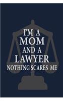 I'm a Mom and a lawyer nothing scares me