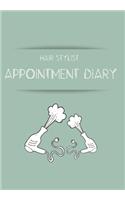 Hair stylist appointment diary: 2020 Appointments Diary Page A Day: Yearly Planner