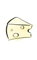 Cheese Notebook: College Ruled Line Paper Pages Journal 6 x 9 Inches (15,2 x 22,9 cm) - Cheese Gourmet Gift Idea - Diary, Photo Album or Recipes Booklet(101 Food Print)