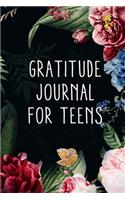 Gratitude Journal For Teens: Butterfly Garden Daily Thanksgiving & Reflection to Show Thanksgiving & Gratefulness: Teen Girls Diary with Positivity Prompts