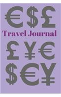 Travel Journal (Diary, Notebook): Halloween and Foreign Currency Themed Inspired Travel Journal, Notebook and Diary. 6"x9" 120 Lined Pages.