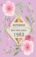 Notebook - Best Wife Since 1983