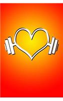 Heart Weights: Great Journal with Heart on Weights