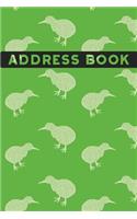 Kiwi Bird Pattern Address Book