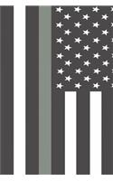 Thin Gray Line Diary: Thin Gray Line Diary, Correctional Officers Notebook, Prison Guard Journal, Correctional Officer Notebook, 6 X 9 Journal Paper with 120 Pages