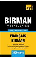 Vocabulaire Français-Birman pour l'autoformation - 3000 mots: (66 French Collection)