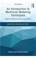 Introduction to Multilevel Modeling Techniques