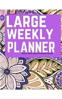 Rectal Large Weekly Planner: Wide space Personal Planner/At a glance large Planner/Day Planner and Organizer/ Personal Organizer and Planner(Large Personal Planner/Functional Wide Space Planners)