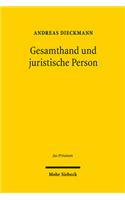 Gesamthand und juristische Person