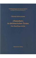 Dummheit' in Altchinesischen Texten