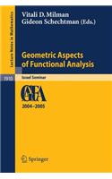 Geometric Aspects of Functional Analysis