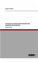 Transparenz und Transaktionskosten des Corporate Bond Marktes