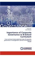 Importance of Corporate Governance in B-School Curriculum