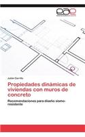 Propiedades Dinamicas de Viviendas Con Muros de Concreto