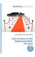 List of Stars on the Hollywood Walk of Fame