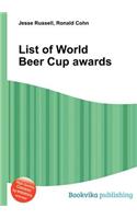 List of World Beer Cup Awards