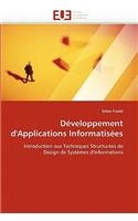 D?veloppement d''applications Informatis?es