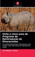 Vinte e cinco anos de Programa de Reintrodução de Rinocerontes