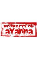 Personalised Printed Coffee MUG - Property of Ayanna