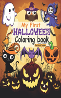 My First Halloween Coloring Book For Kids & Toddler