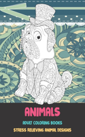 Adult Coloring Books Stress Relieving Animal Designs - Animals