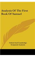 Analysis Of The First Book Of Samuel