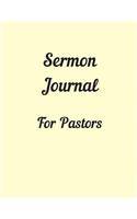 Sermon Journal for Pastors