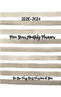 2020-2024 Five Year Monthly Planner Be the Very Best Version of You 8x10: Pretty Simple 60 Months Planner and Calendar, Monthly Calendar Planner, Agenda Planner and Schedule Organizer, Journal Planner with Us Holidays