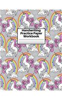 Handwriting Practice Paper Workbook