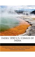 Index 1850 U.S. Census of India: (English)