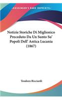 Notizie Storiche Di Miglionico Preceduto Da Un Sunto Su' Popoli Dell' Antica Lucania (1867)