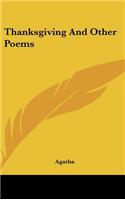 Thanksgiving and Other Poems