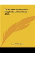 de Monumento Ancyrano Supplendo Commentatio (1869)