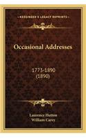 Occasional Addresses