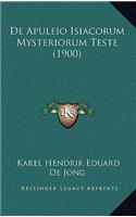 De Apuleio Isiacorum Mysteriorum Teste (1900)