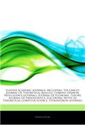 Articles on Elsevier Academic Journals, Including: The Lancet, Journal of Theoretical Biology, Current Opinion, Intelligence (Journal), Journal of Eco