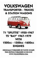 VOLKSWAGEN TRANSPORTER 1950-1979 1200cc - 1600cc WORKSHOP MANUAL