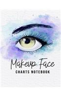 Makeup Face Charts Notebook