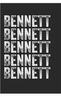 Name BENNETT Journal Customized Gift For BENNETT A beautiful personalized: Lined Notebook / Journal Gift, Notebook for BENNETT,120 Pages, 6 x 9 inches, Gift For BENNETT, Personal Diary, BENNETT, Personalized Journal, Family