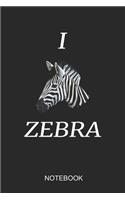 I Zebra Notebook