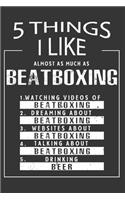 5 Things I Like Almost As Much As Beatboxing Watching Videos Of Beatboxing Dreaming About Beatboxing Websites About Beatboxing Talking About Beatboxing Drinking Beer