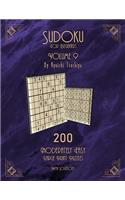 Sudoku For Beginners: 200 Easy To Moderate Beginner Level Puzzles With Solutions For Adults & Seniors. Large Print. Volume 9 of 10.(9 Brain Games Puzzle Books)