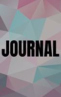 Polygonal Abstract Geometric Background Lined Writing Journal Vol. 14